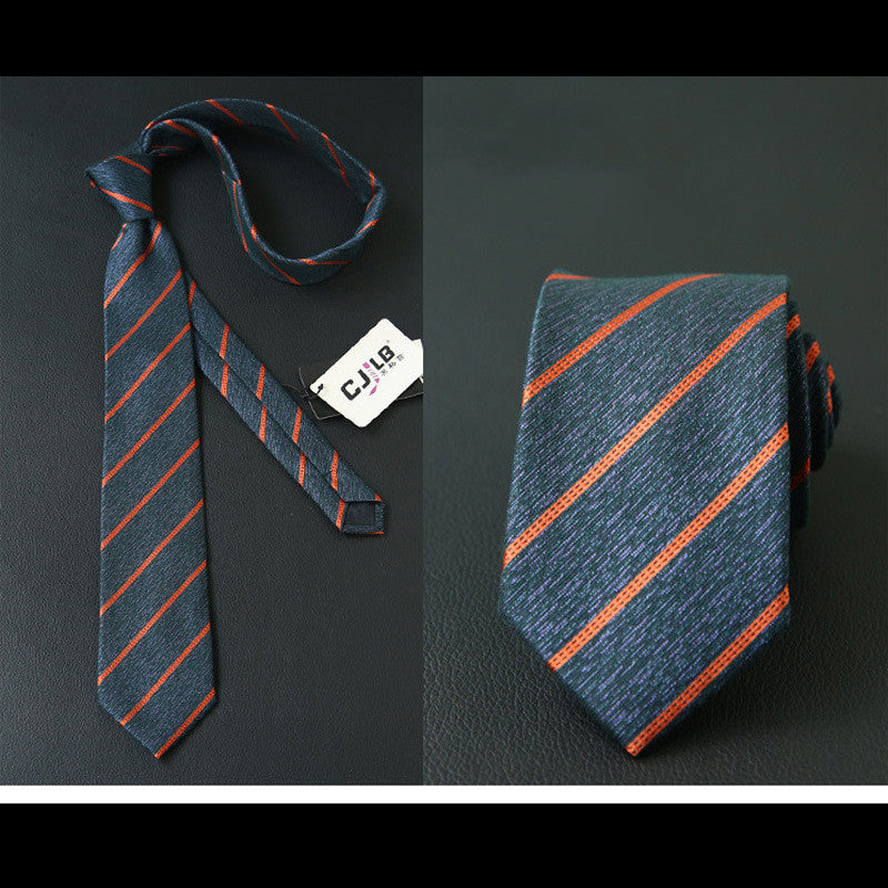 Male business striped retro suit tie
