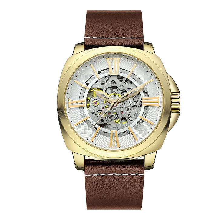 Automatic mechanical movement luminous waterproof watch