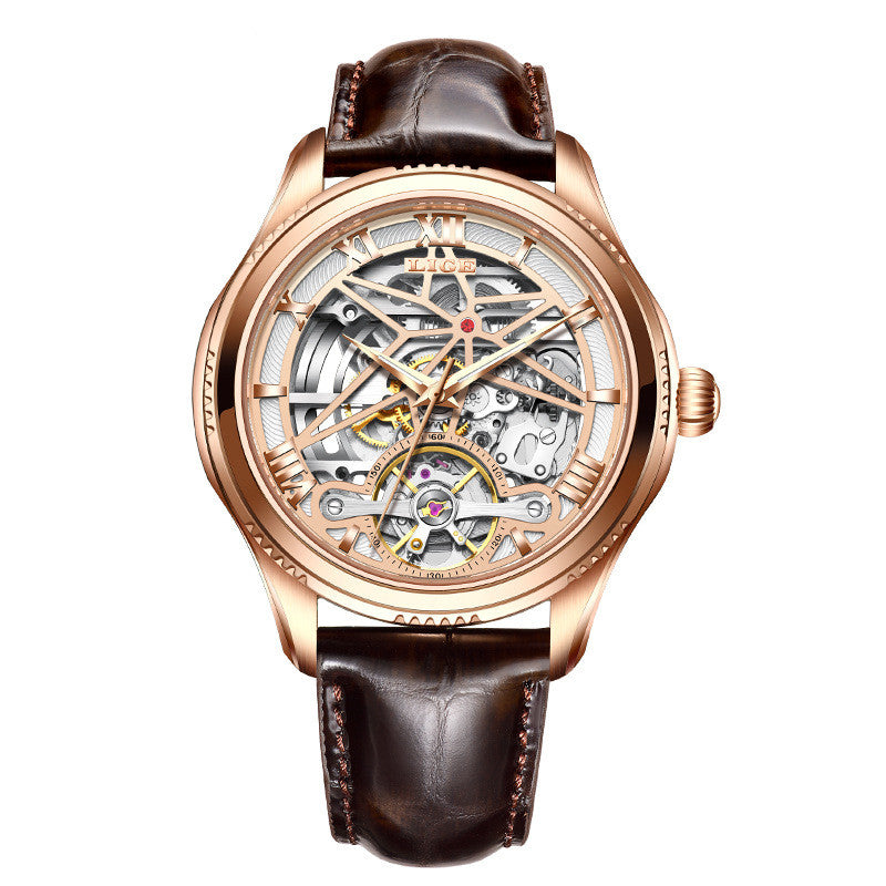 Mechanical Watch New Concept Skeleton Design Tourbillon Waterproof Watch