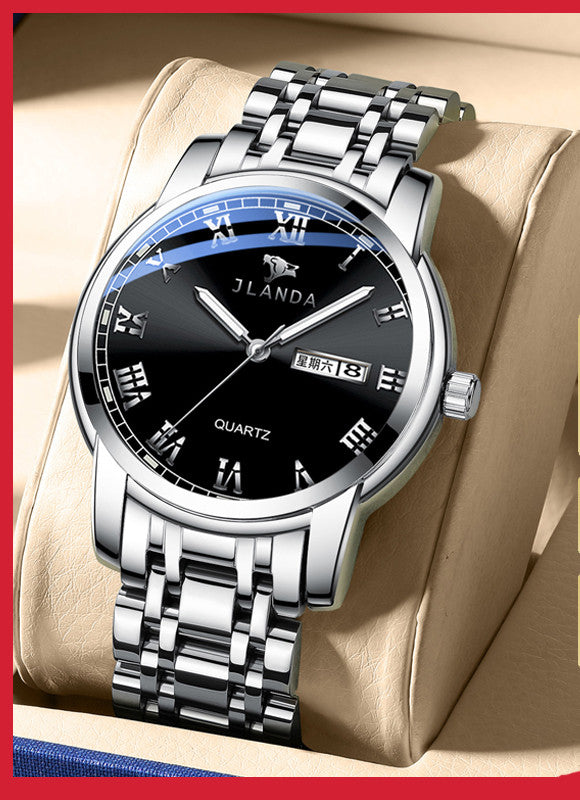 Waterproof Luminous Large Dial Couple Ladies Watch