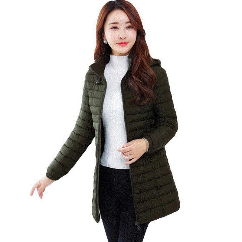 Women's Mid-length Lightweight Down Coat