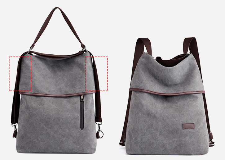 Multifunctional Fashion Simple Canvas Backpack