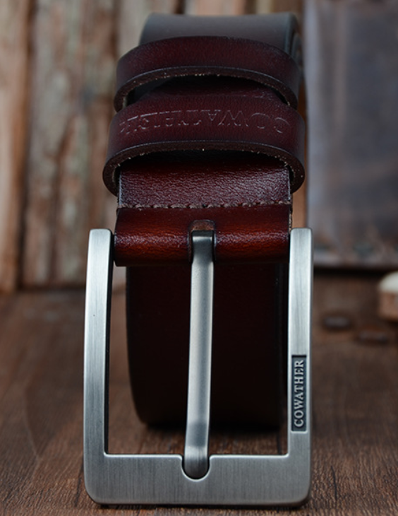 Male pin buckle belt