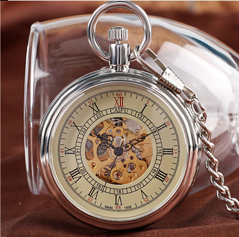 Automatic mechanical pocket watch