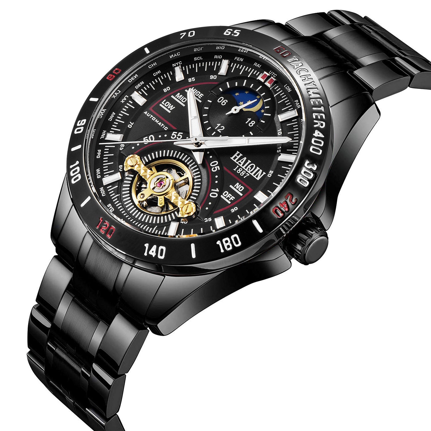 Men's mechanical waterproof watch