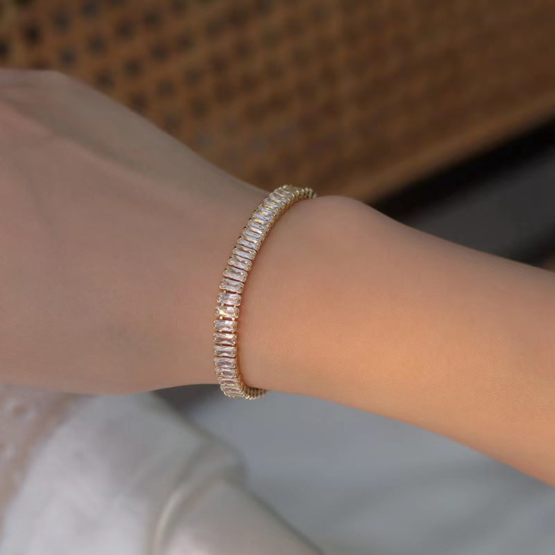 Crystal Zircon Bracelet Natural Baroque Pearl Bracelet