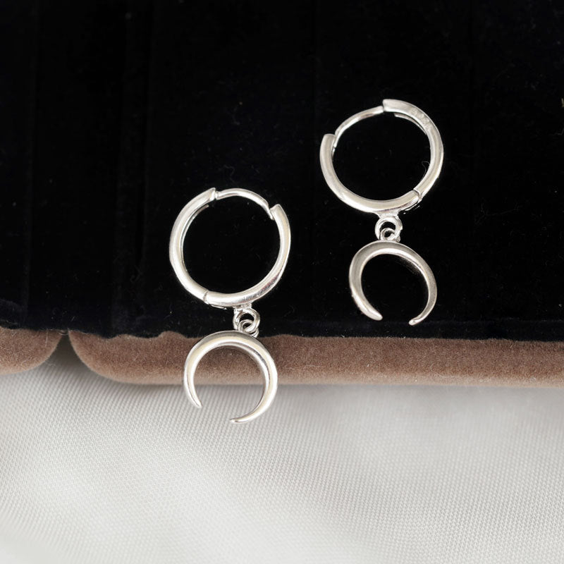 Crescent earrings moon earrings earrings