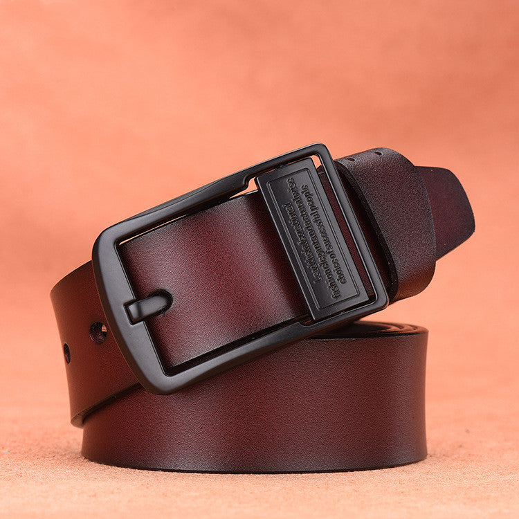 Men's leather belt