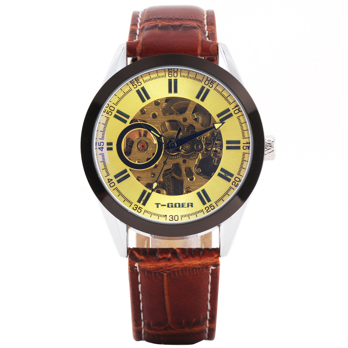 Hollow Circular Pointer Type Automatic Mechanical Watch