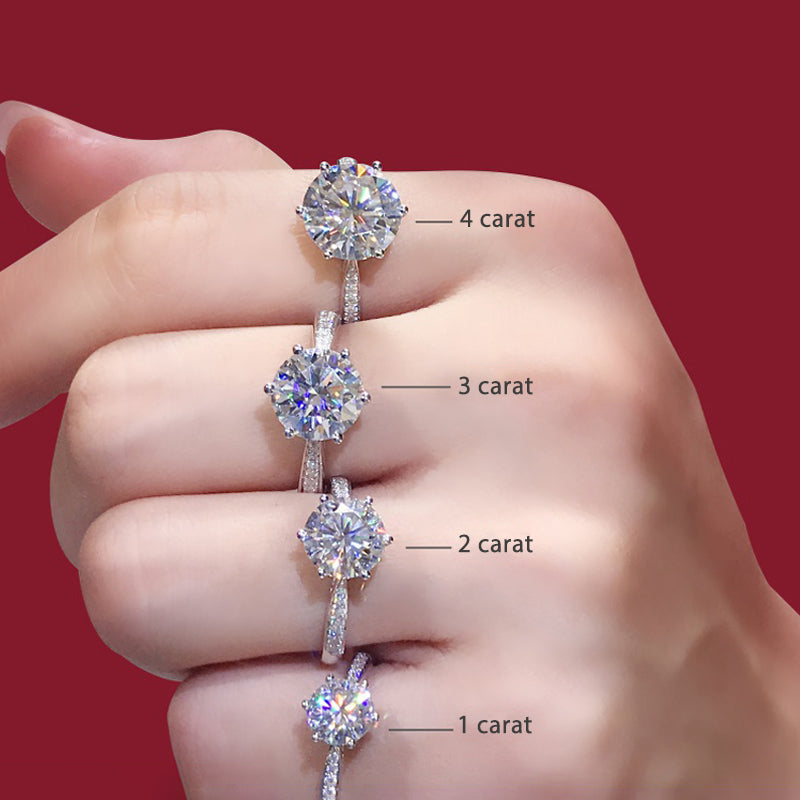 Women's Rings Real Gold Diamond Wedding Ring Jewelry