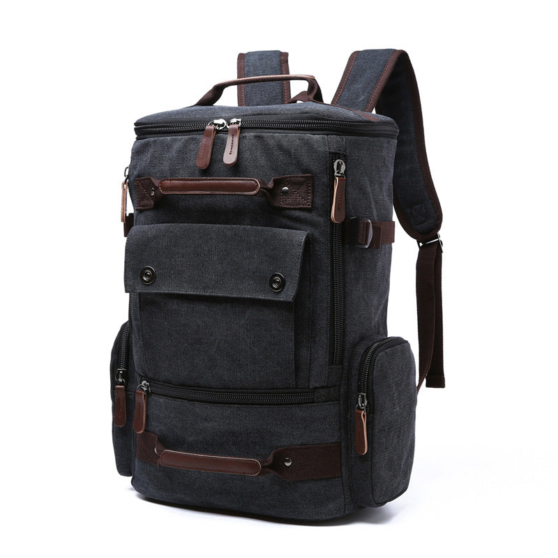 Canvas shoulder casual backpack