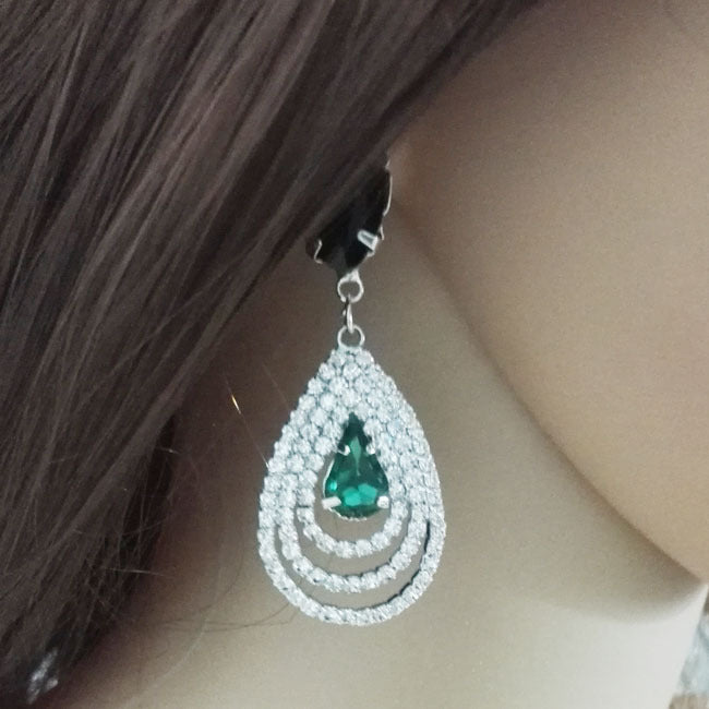 Crystal drop earrings