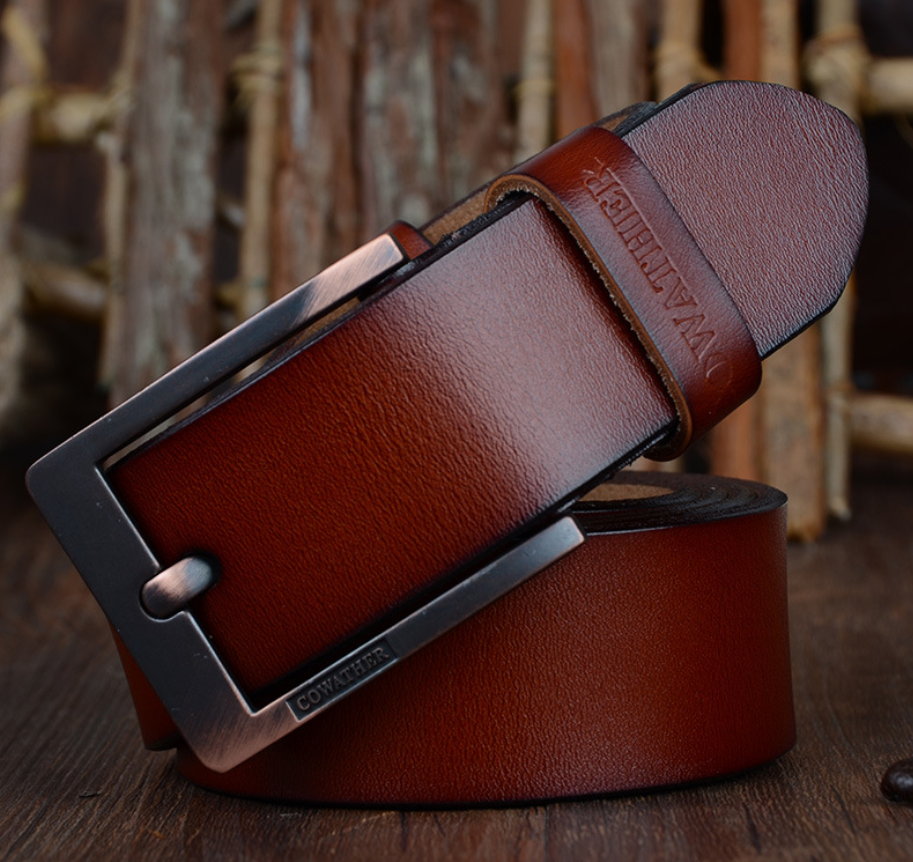 Male pin buckle belt