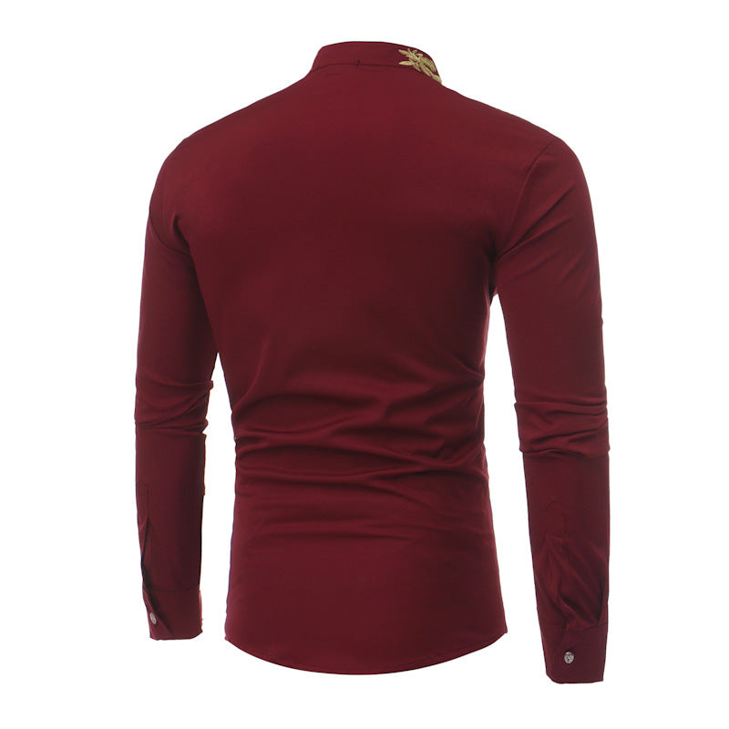 New autumn/winter men's long-sleeved shirts