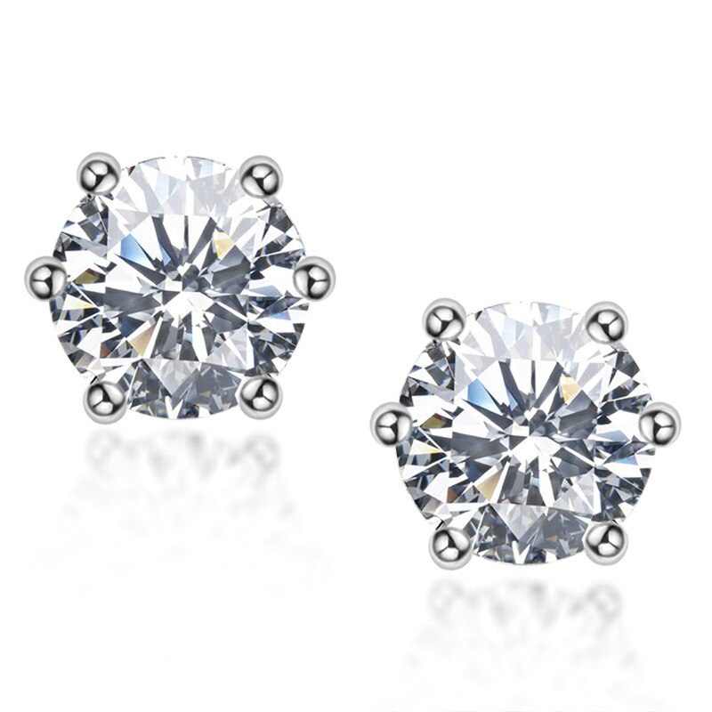 0.5 carat moissanite earrings