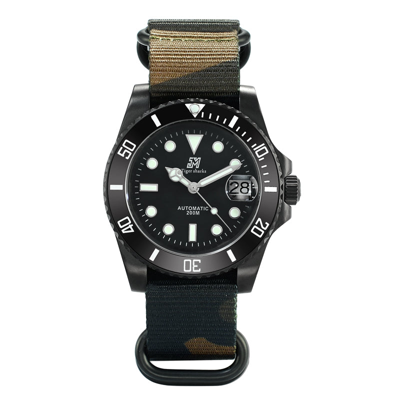 San Martin Green Water Ghost Diving Watch