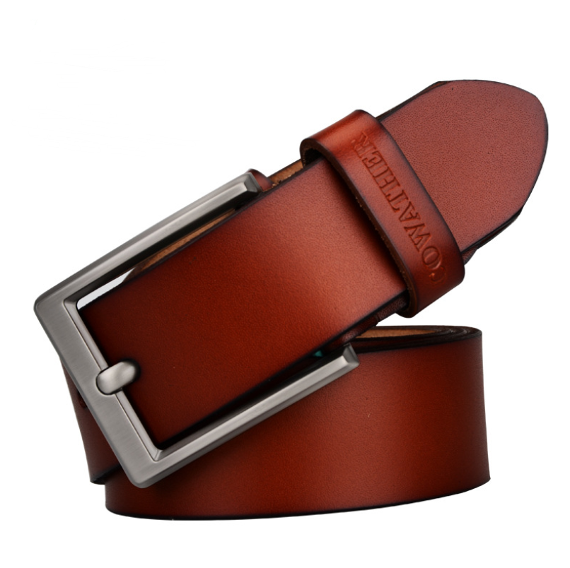 Casual leather wild leather belt fashion business men's pin buckle belt CF001