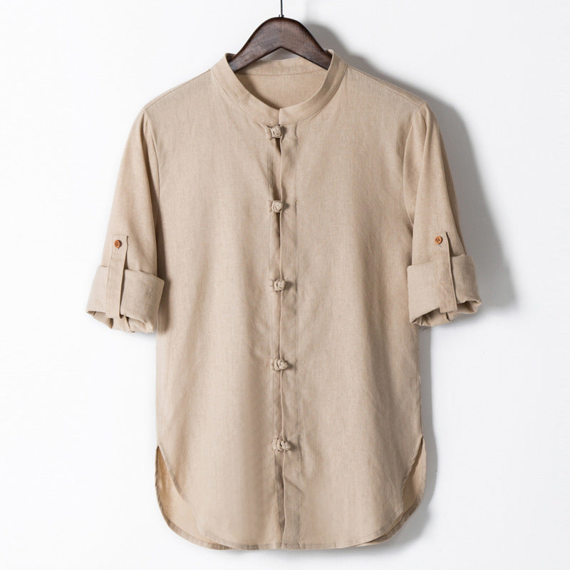 Men's cotton linen shirt