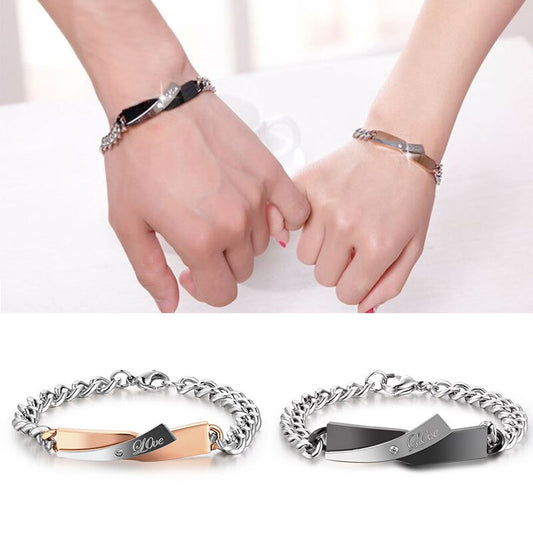 Couple cross bracelet