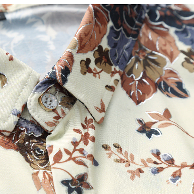 New men's floral shirt