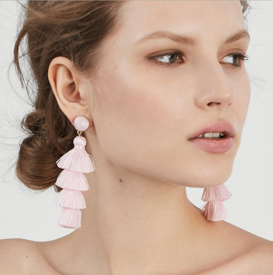 Bohemian multi-layer tassel earrings