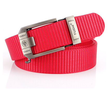 Automatic buckle nylon thick canvas belt