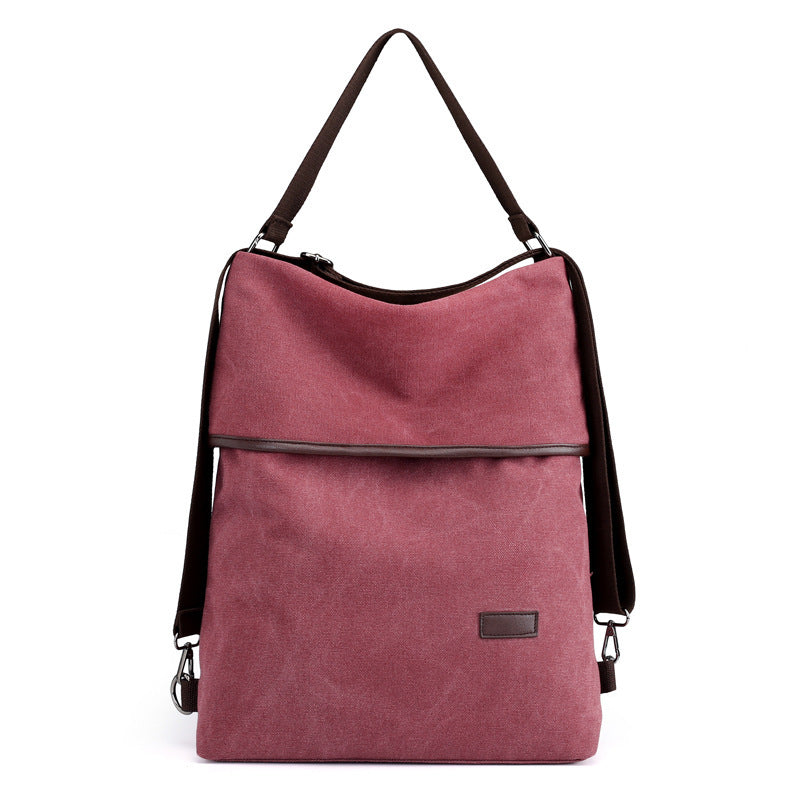 Multifunctional Fashion Simple Canvas Backpack