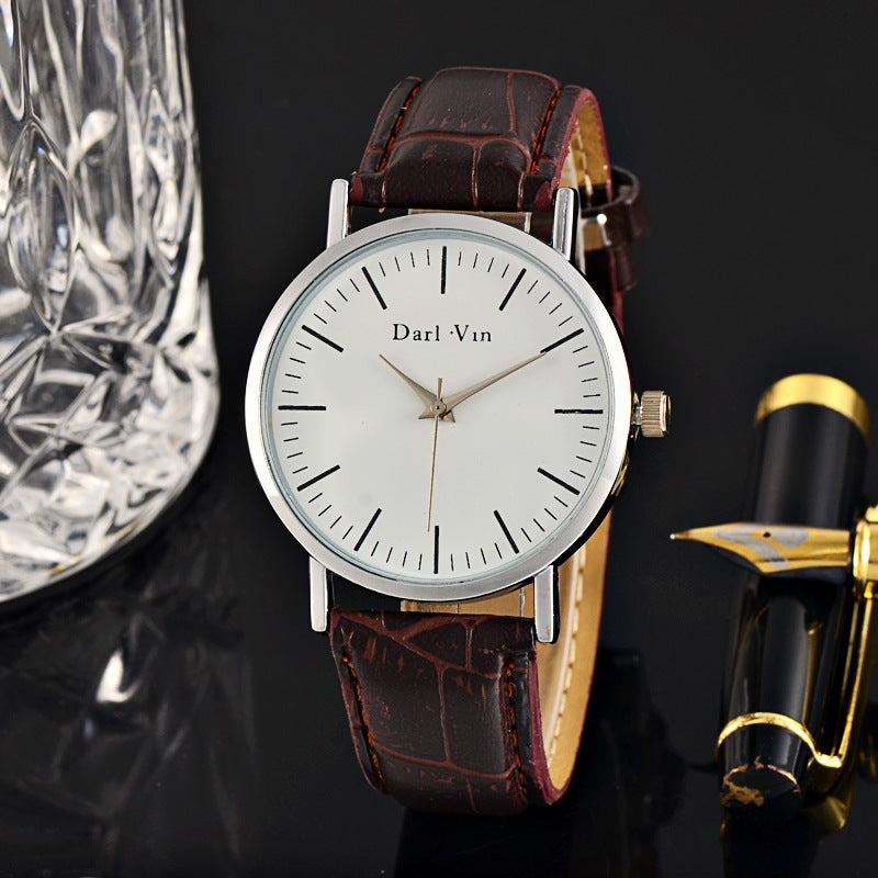 Fashion ultra-thin belt men's watch