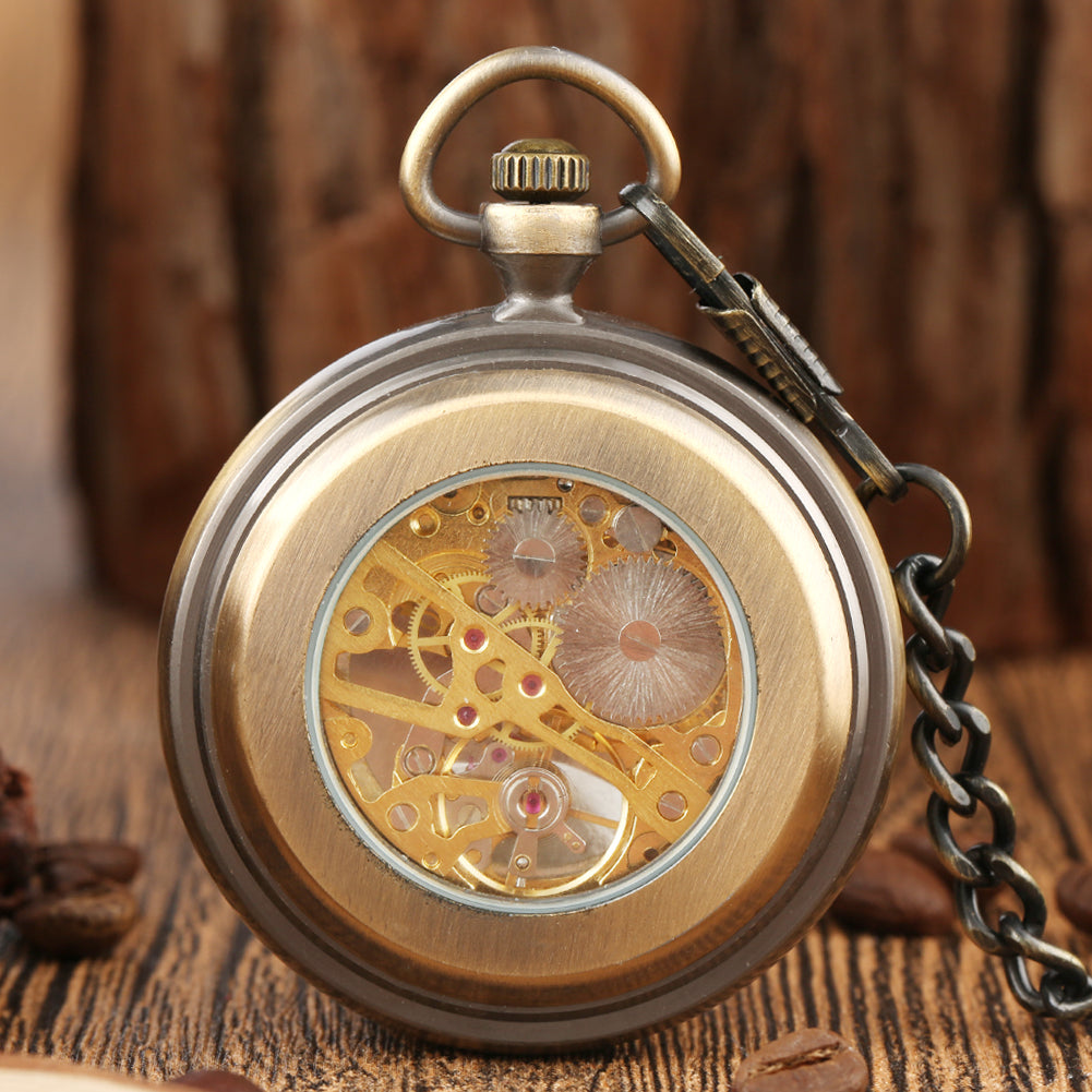 Vintage Roman literal mechanical pocket watch