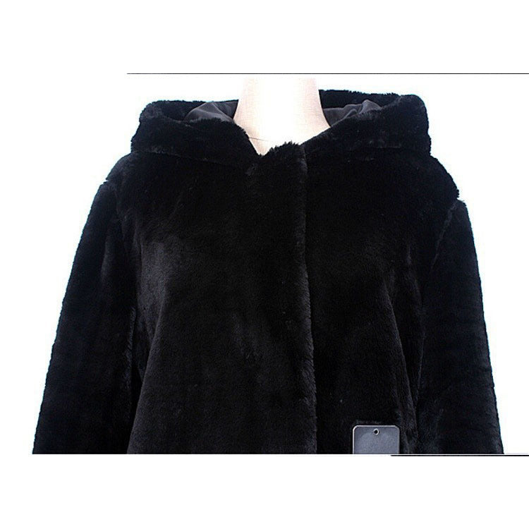 Mink faux fur coat