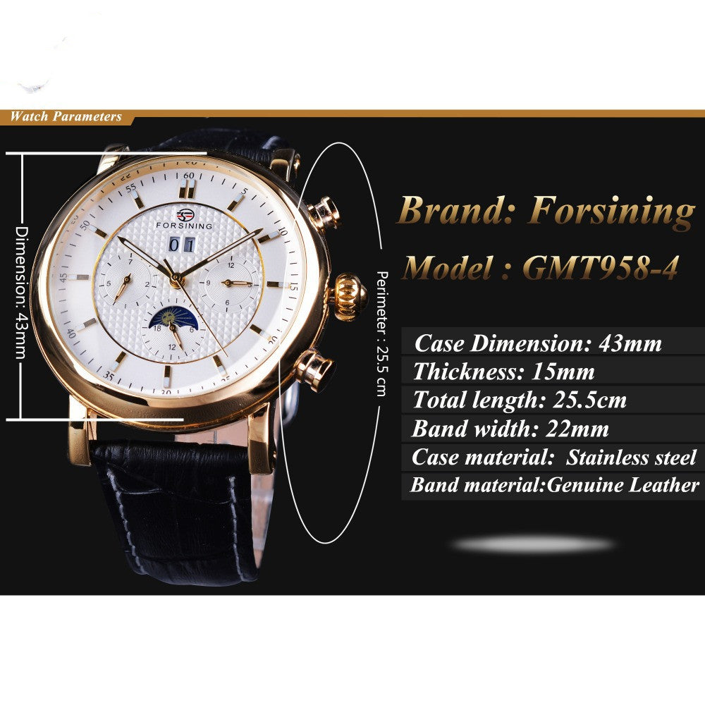 Tourbillon men's automatic mechanical watch