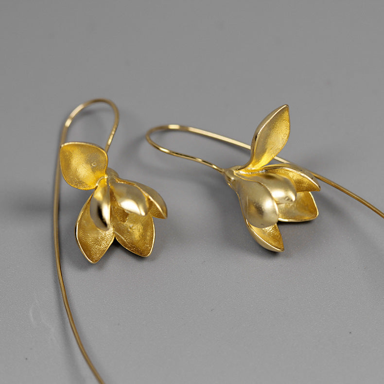 Simulation Flower S925 Sterling Silver Earring