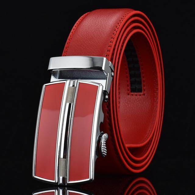 Automatic Buckle Leather Men Belt