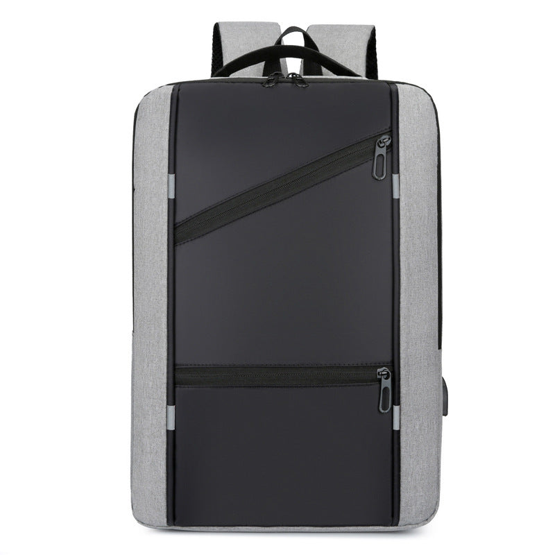 New Computer Bag Men's Business Simple Multi-functional Backpack Usb Charging