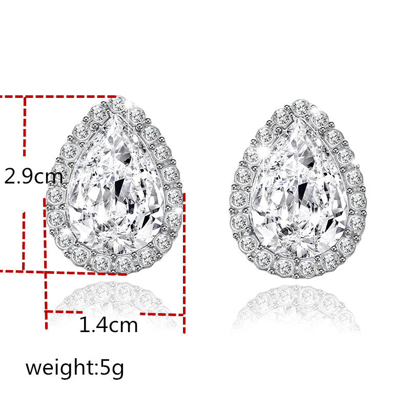 Ladies crystal drop earrings