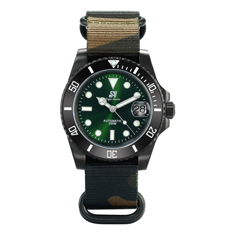 San Martin Green Water Ghost Diving Watch