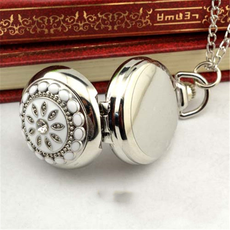 Fashion silver hanging chain watch