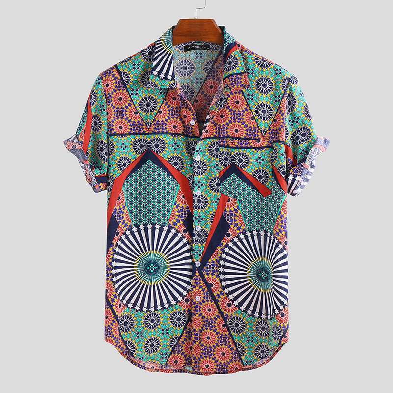 Men Short Sleeve Beach