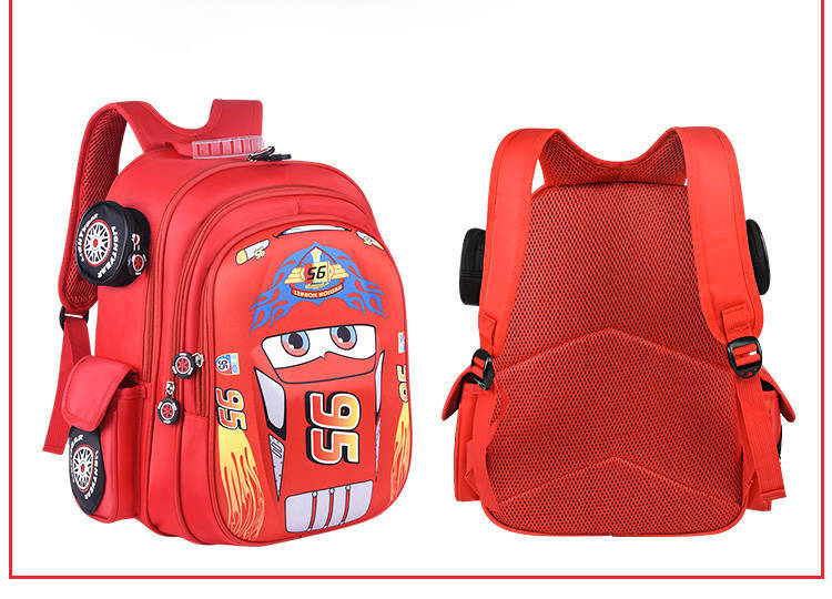 3D Car Child School Backpack