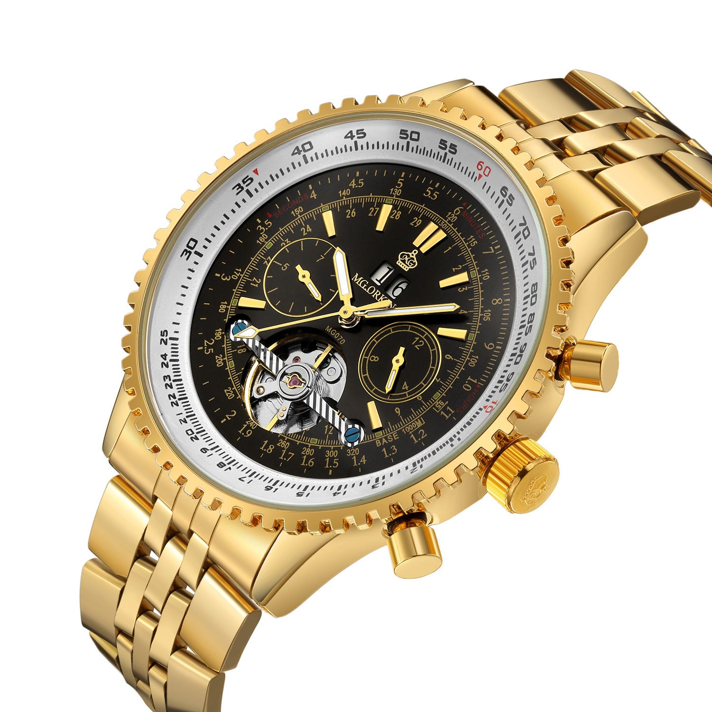 ORKINA flywheel men's automatic mechanical watch