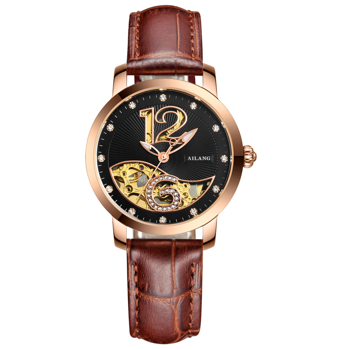 Hollow diamond fashion ladies watch