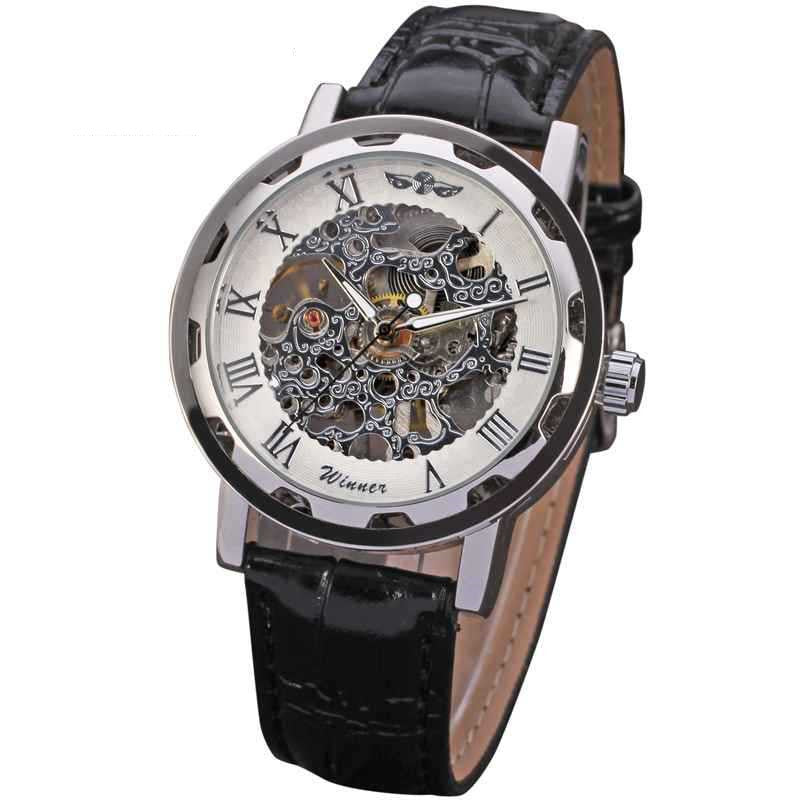 Full hollow men's belt manual mechanical watch