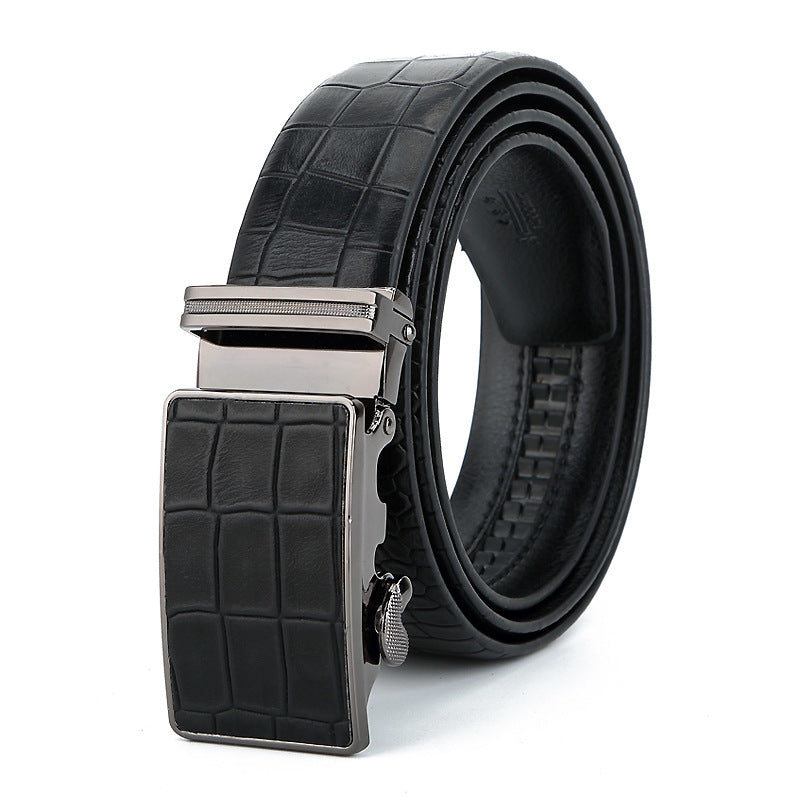 Men's Belt Korean Style Automatic Buckle