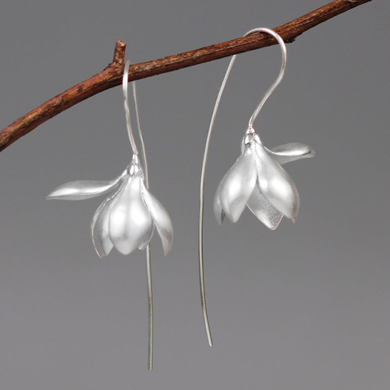 Simulation Flower S925 Sterling Silver Earring