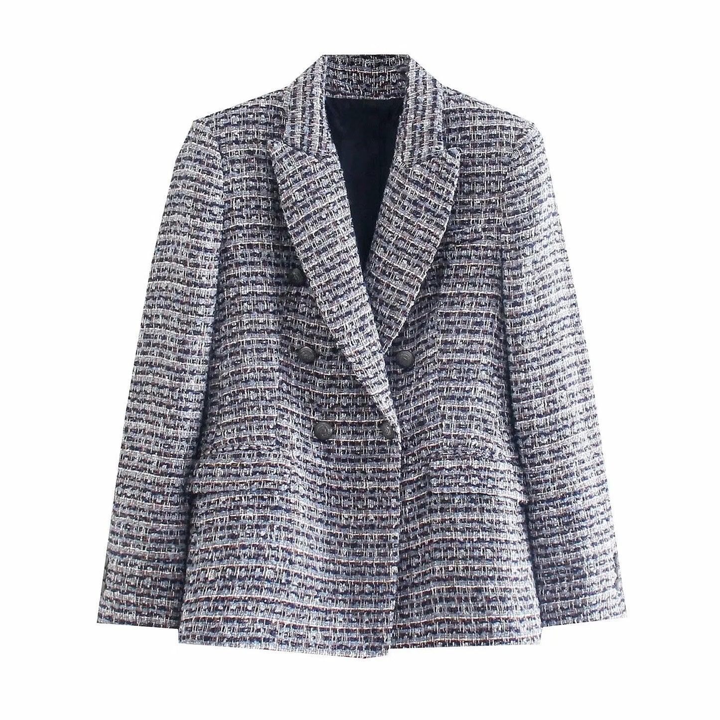 Temperament Commuter Ladies Style Woolen Textured Blazer