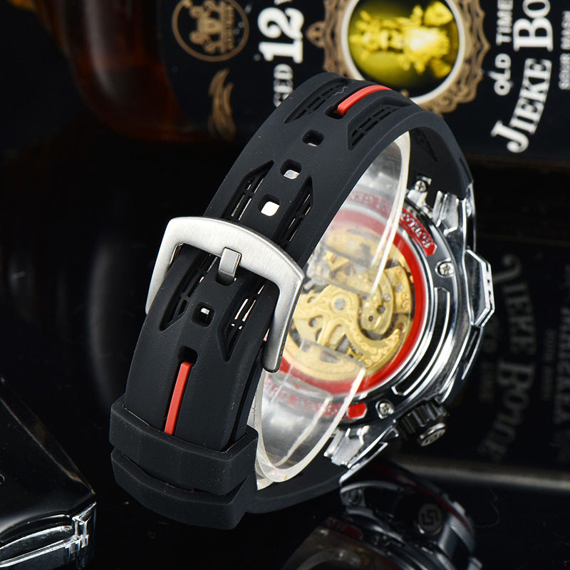 Hollow Silicone Watch With Large Round Dial