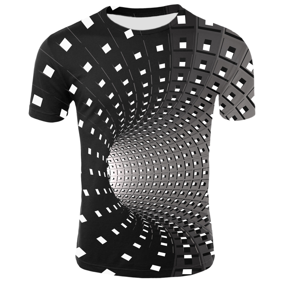 3d digital printed short sleeve men's T-shirt