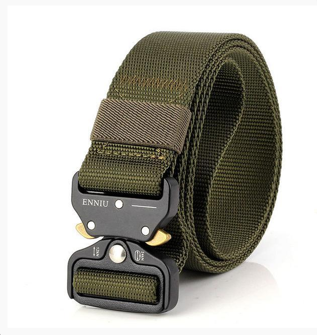 Buckle outdoor safety outer belt quick-drying pure nylon pants belt training belt