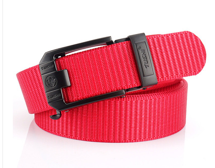 Automatic buckle nylon thick canvas belt