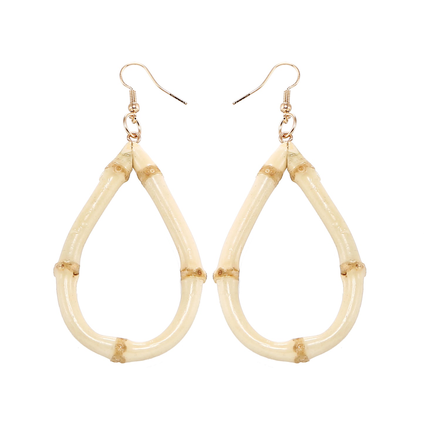 European And American New Popular Natural Bamboo Root Earrings